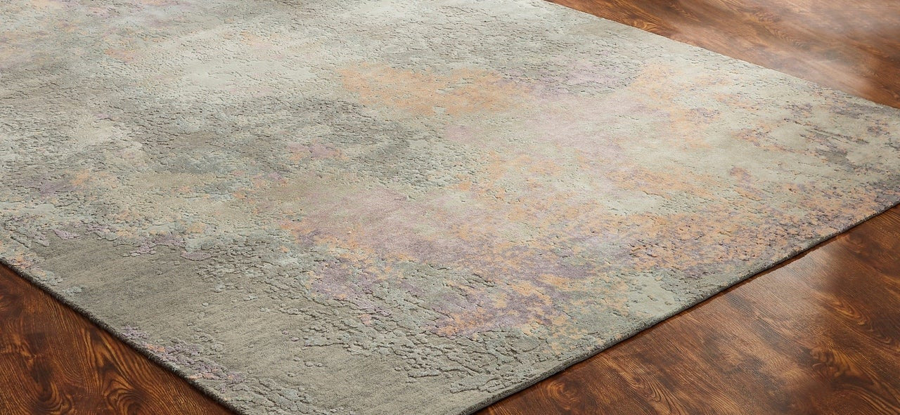 3' x 5' Modern Hand-Knotted Silk rug, Rug #PV9631