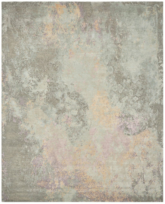2' x 3' Modern Hand-Knotted Silk rug, Rug #PV9631