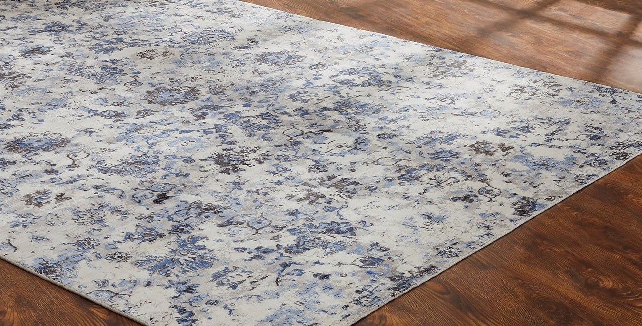 3'6" x 5'6" Modern Hand Loom Silk rug, Rug #RY0641