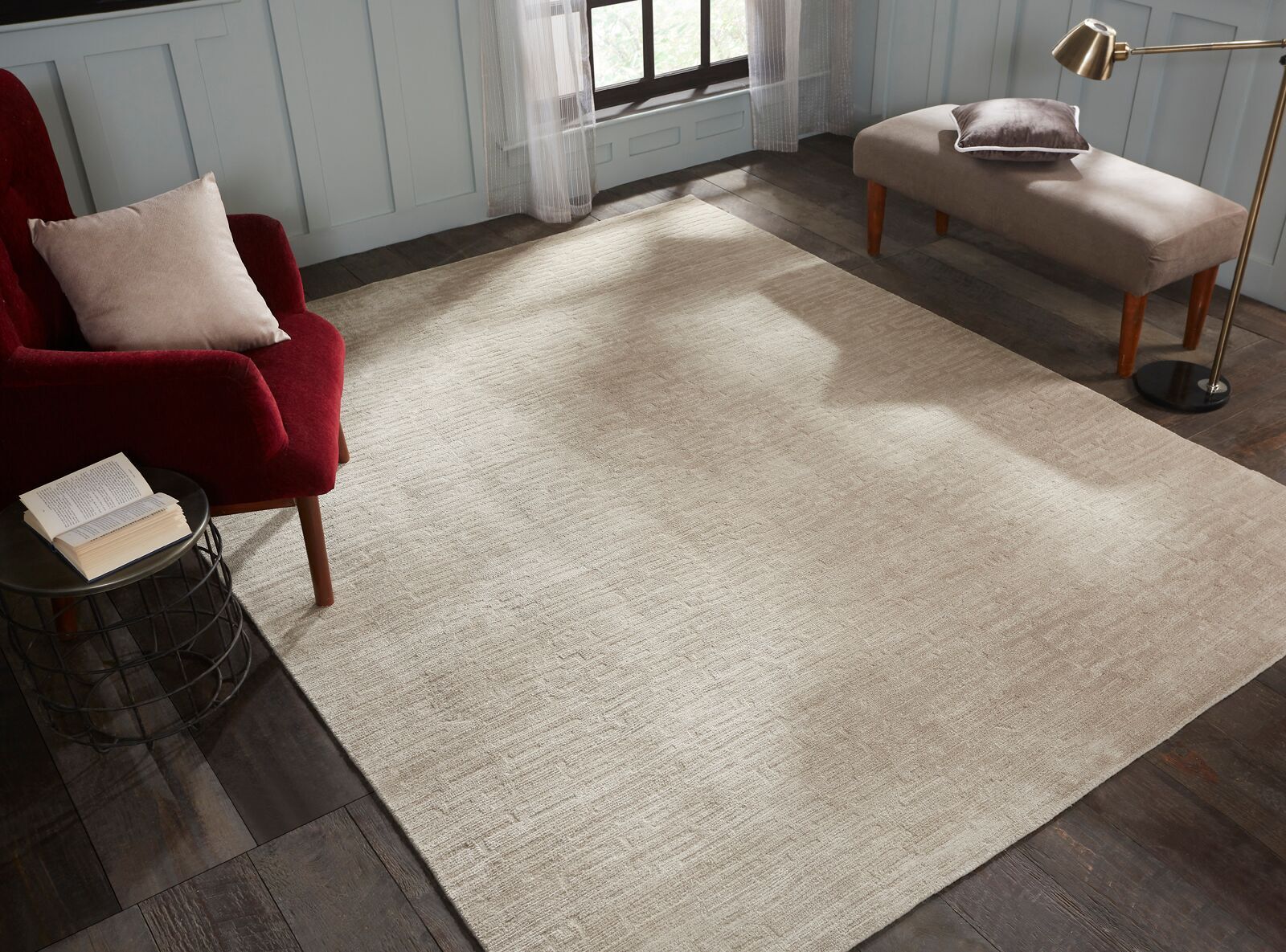 5'6" x 8'6" Transitional Hand Loom Silk rug, Rug #RZ5421