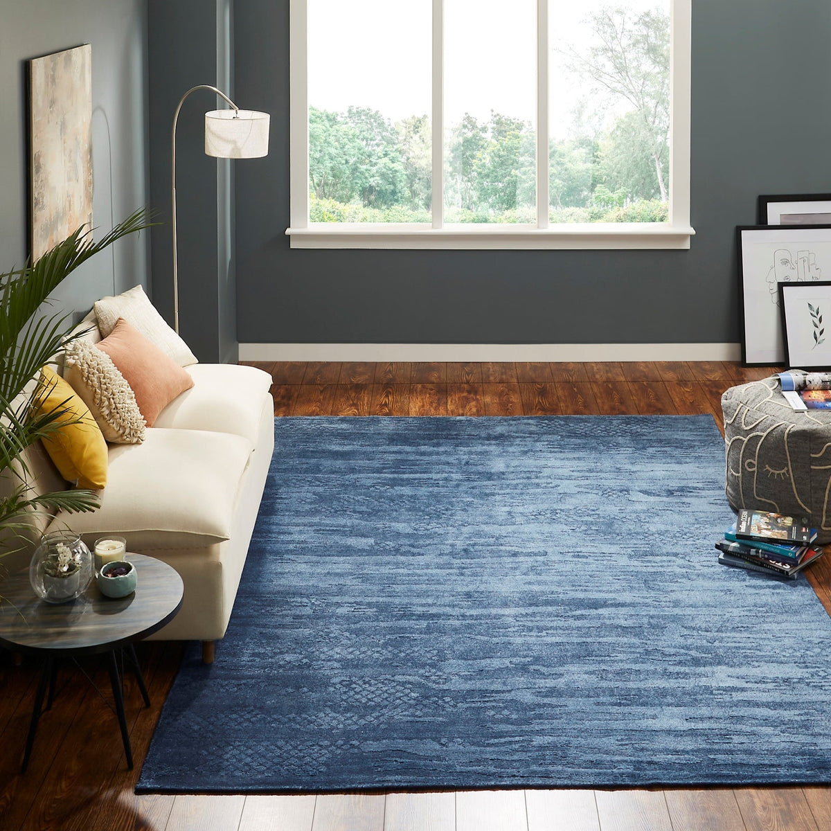 8'6" x 11'6" Transitional Hand Loom Silk rug, Rug #RZ5461