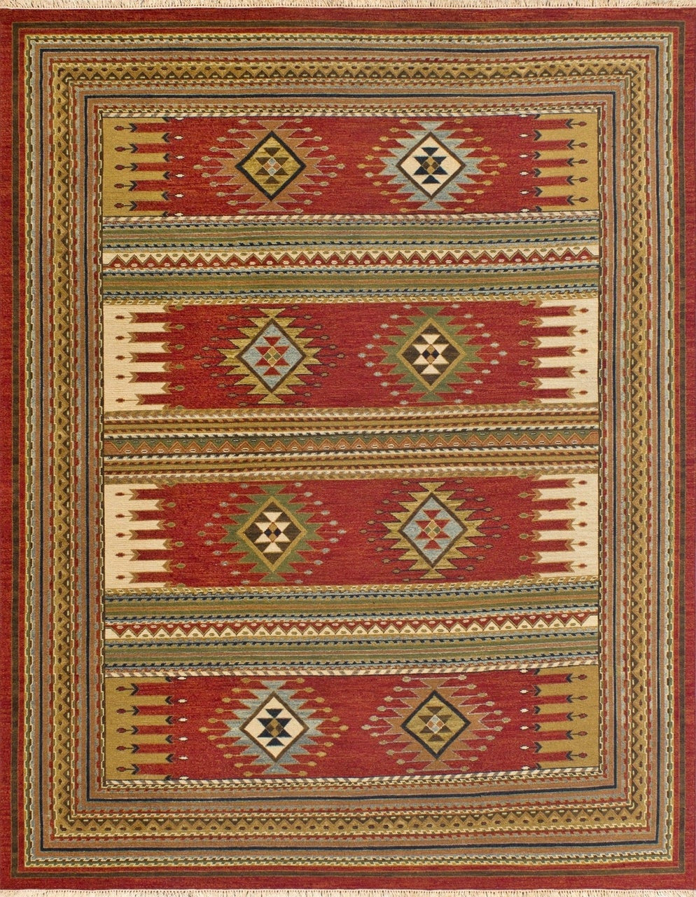 2' x 3' Flatweave Hand-Knotted Wool rug, Rug #SU2201