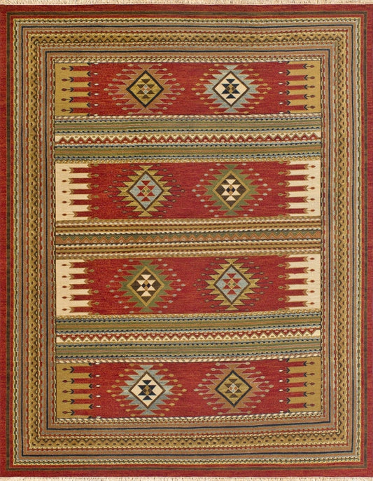 2' x 3' Flatweave Hand-Knotted Wool rug, Rug #SU2201