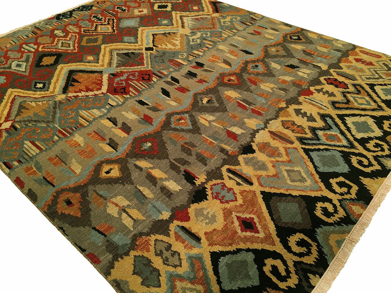 3' x 5' Flatweave Hand-Knotted Wool rug, Rug #SU4791