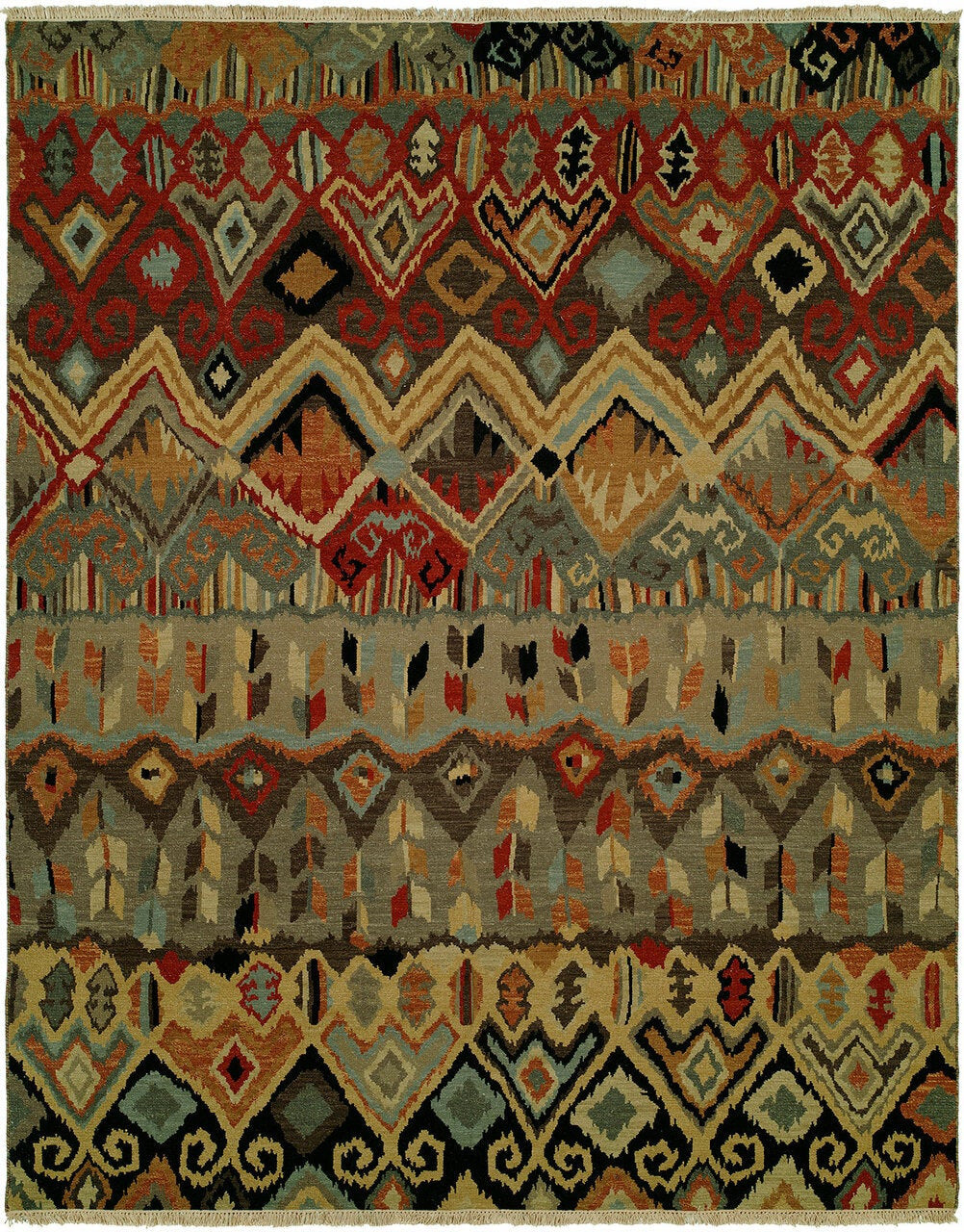 2' x 3' Flatweave Hand-Knotted Wool rug, Rug #SU4791