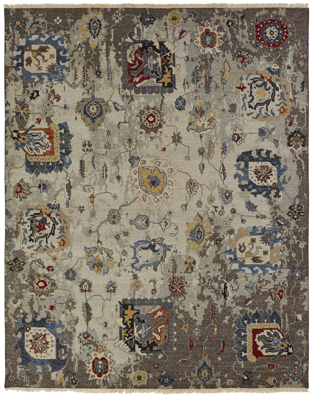 2' x 3' Transitional Hand-Knotted Wool rug, Rug #SU4861