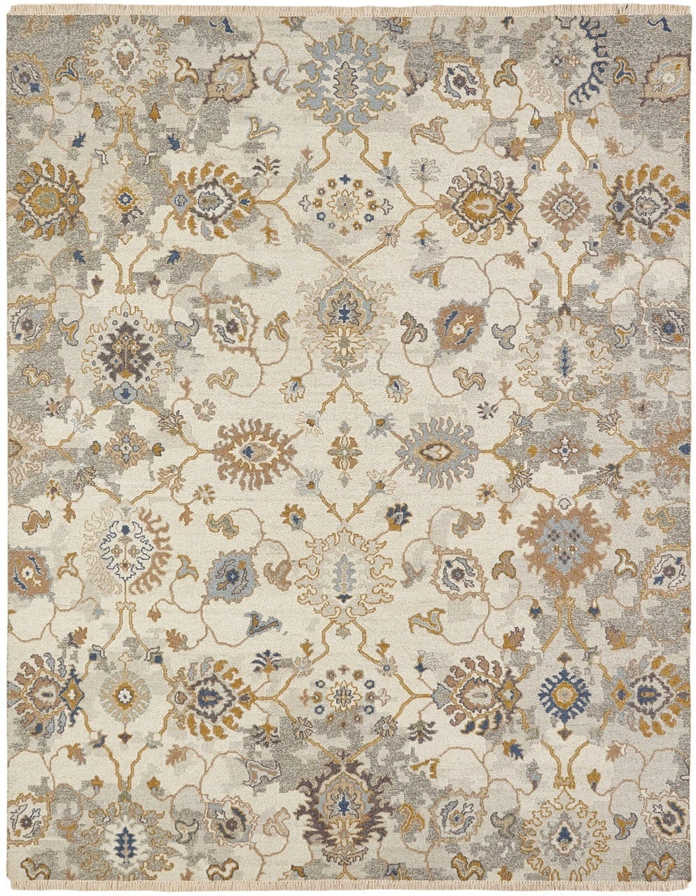 2' x 3' Transitional Hand-Knotted Wool rug, Rug #SU4921