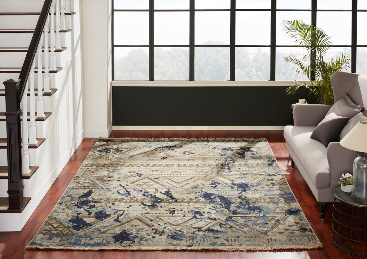 4' x 6' Flatweave Hand-Knotted Wool rug, Rug #SU4931