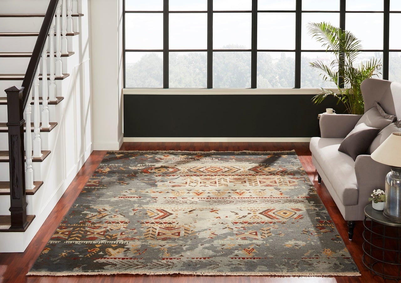4' x 6' Transitional Hand-Knotted Wool rug, Rug #SU4941