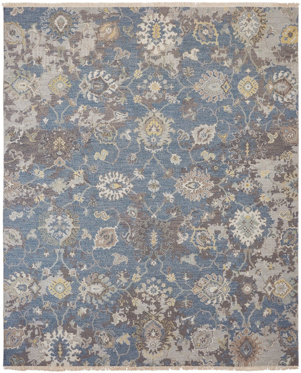 2' x 3' Transitional Hand-Knotted Wool rug, Rug #SU5571