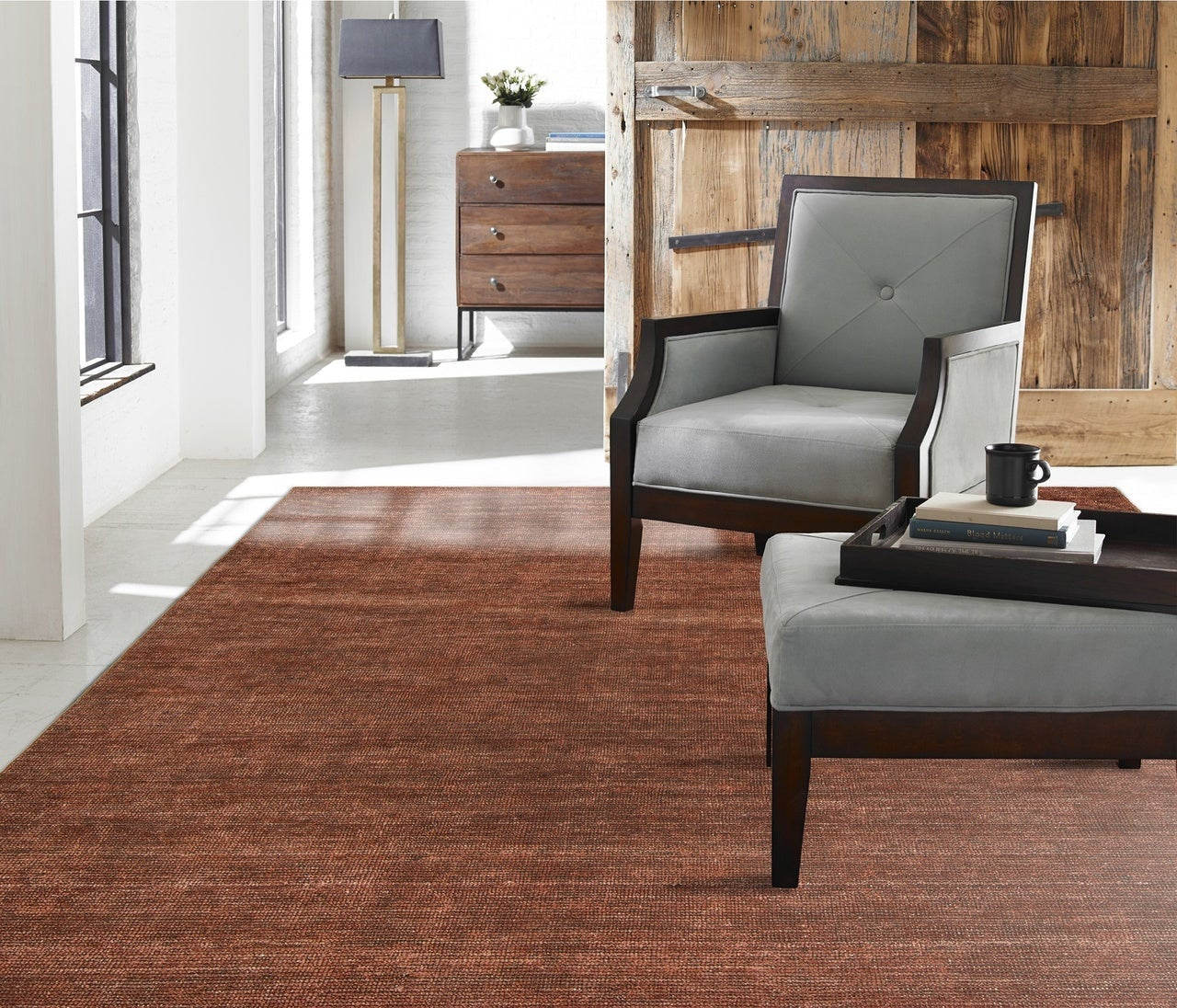 3'6" x 5'6" Transitional Hand Loom Silk rug, Rug #TE6541
