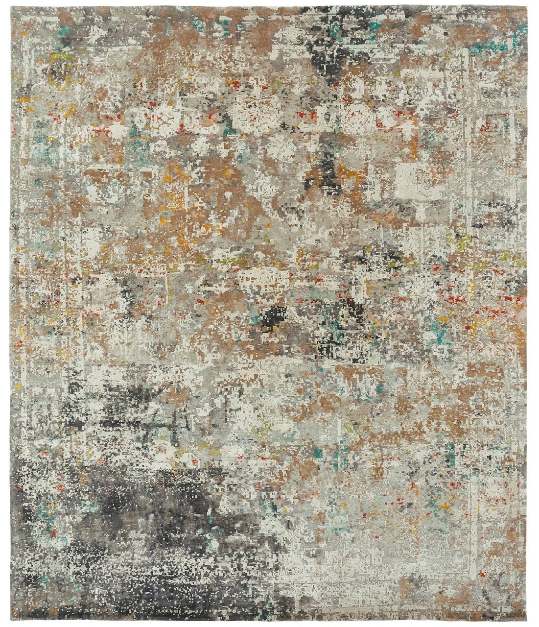 2' x 3' Modern Hand-Knotted Silk rug, Rug #TN3791