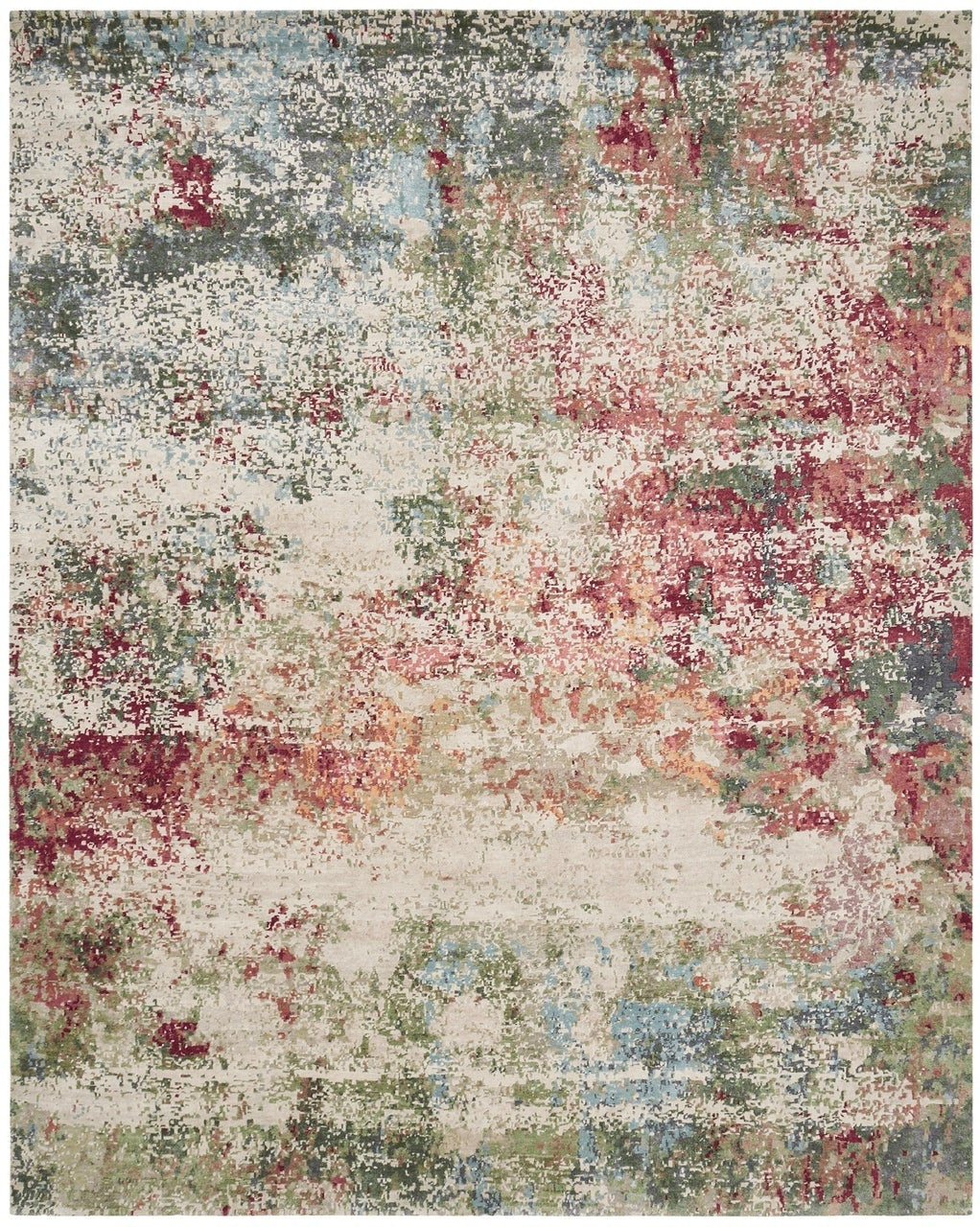 2' x 3' Modern Hand-Knotted Silk rug, Rug #TN3801