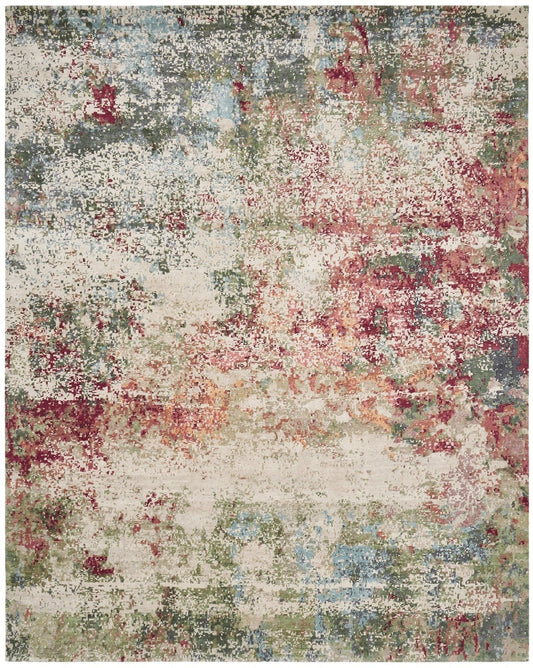 2' x 3' Modern Hand-Knotted Silk rug, Rug #TN3801