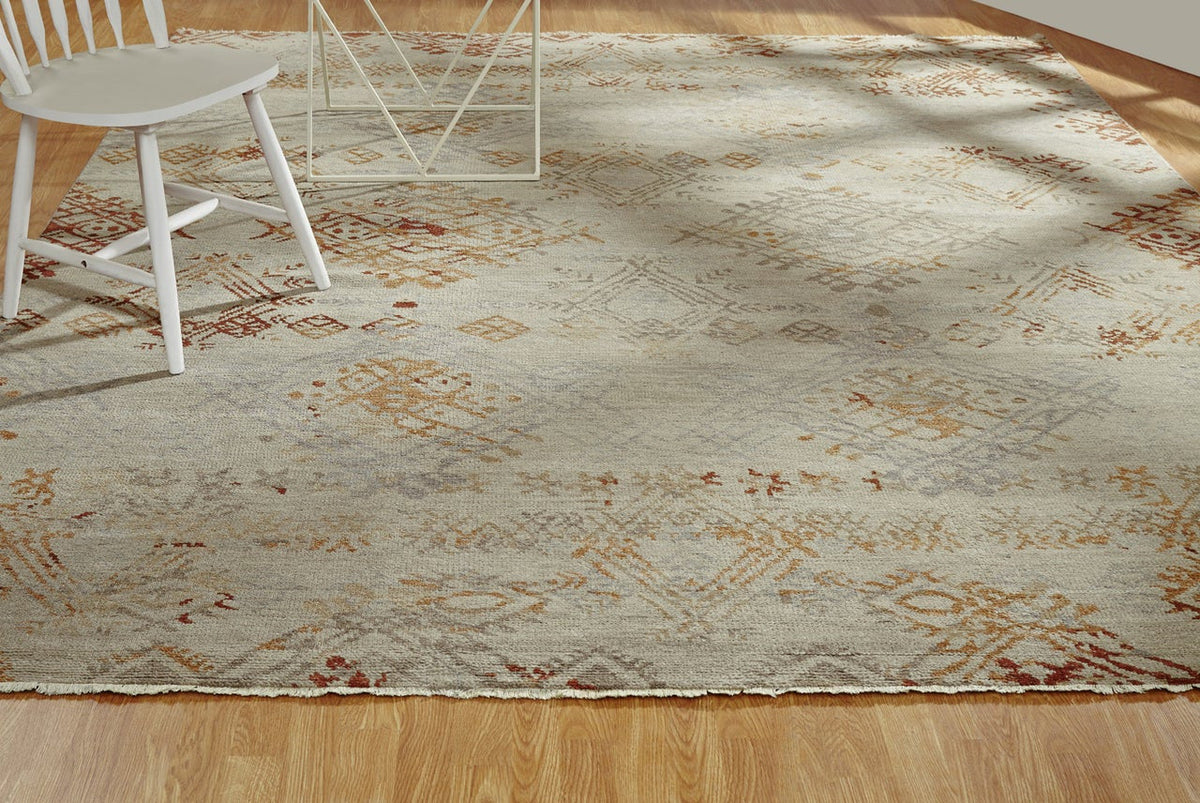 4' x 6' Transitional Hand-Knotted Silk rug, Rug #TS3251