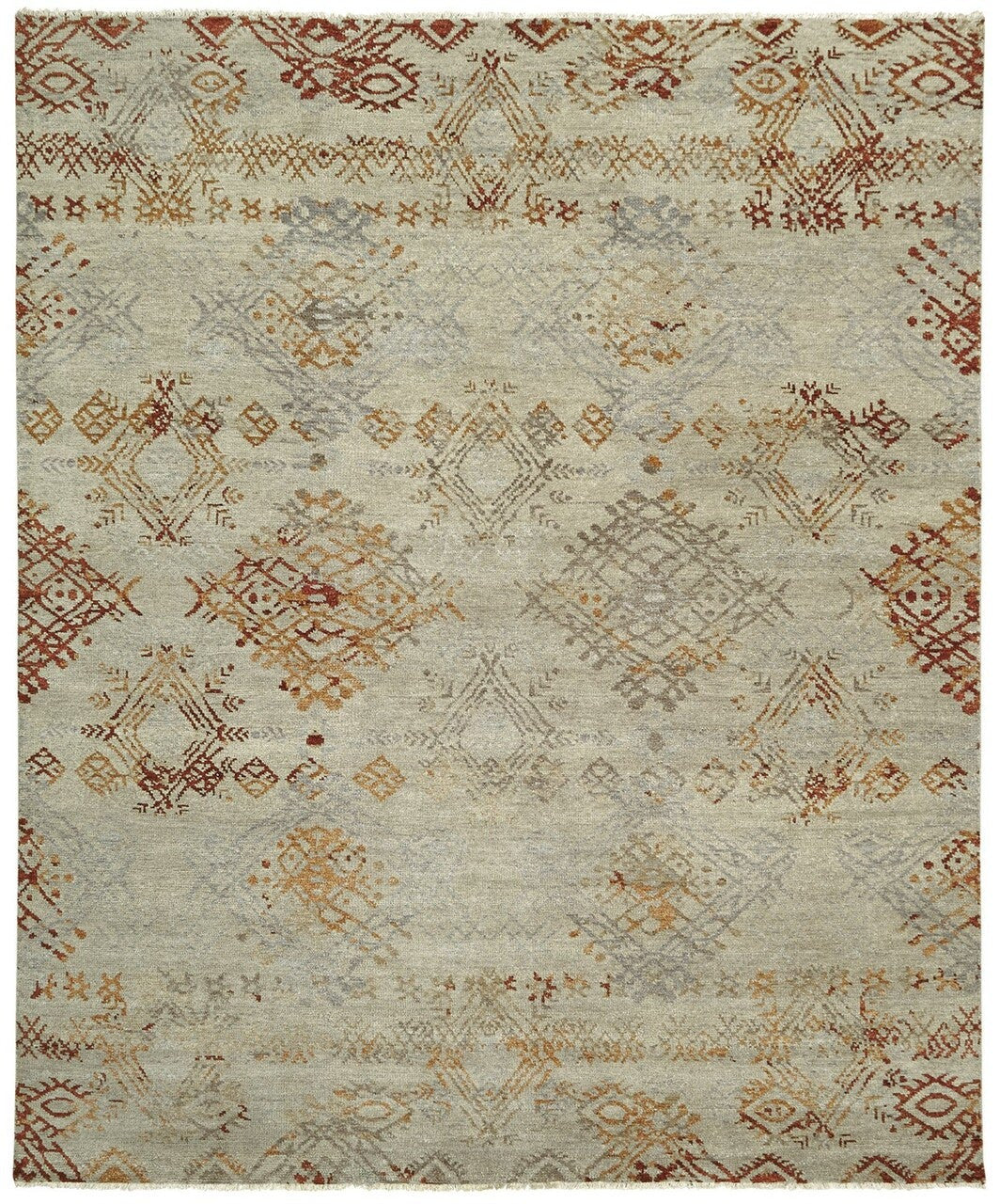 2' x 3' Transitional Hand-Knotted Silk rug, Rug #TS3251
