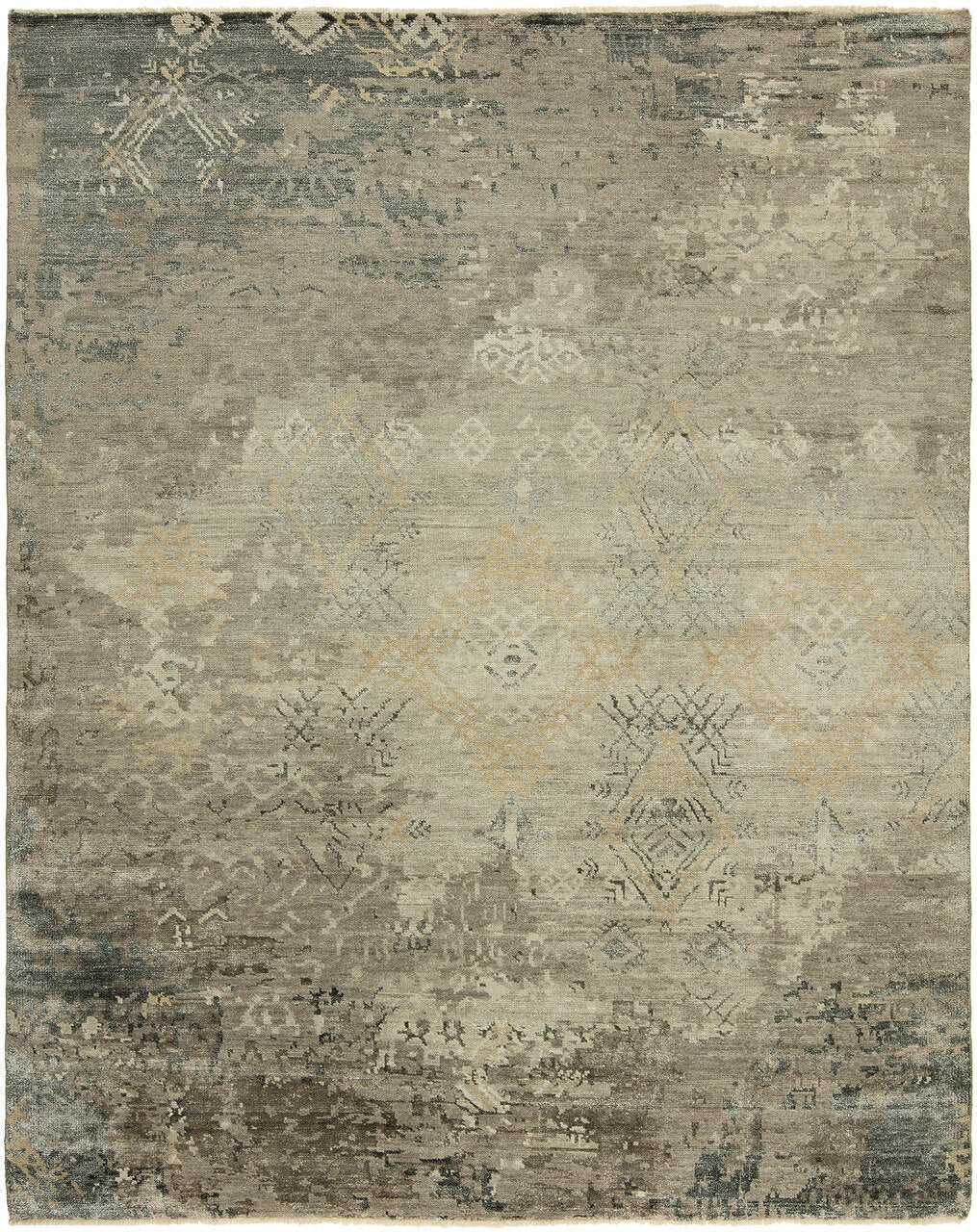 2' x 3' Transitional Hand-Knotted Silk rug, Rug #TS3261