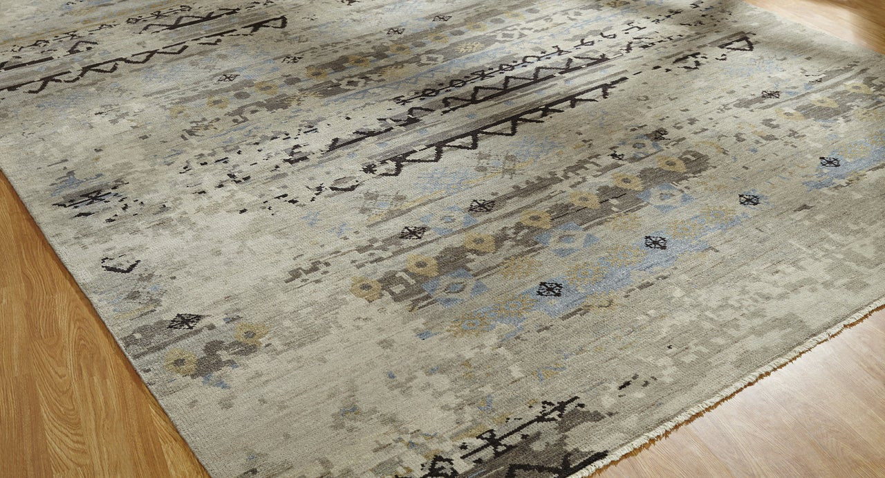 3' x 5' Transitional Hand-Knotted Silk rug, Rug #TS3271