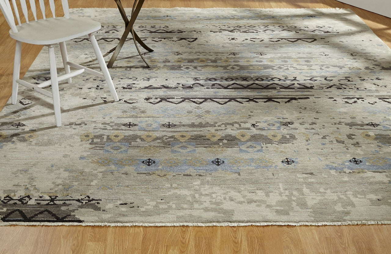 4' x 6' Transitional Hand-Knotted Silk rug, Rug #TS3271