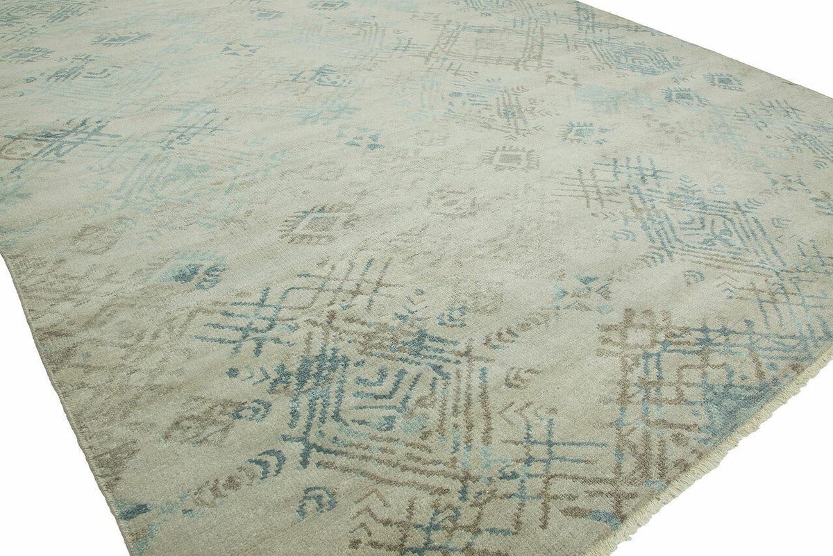 3' x 5' Transitional Hand-Knotted Silk rug, Rug #TS3281