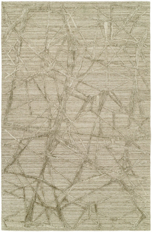 2' x 3' Modern Hand Loom Silk rug, Rug #TT5941