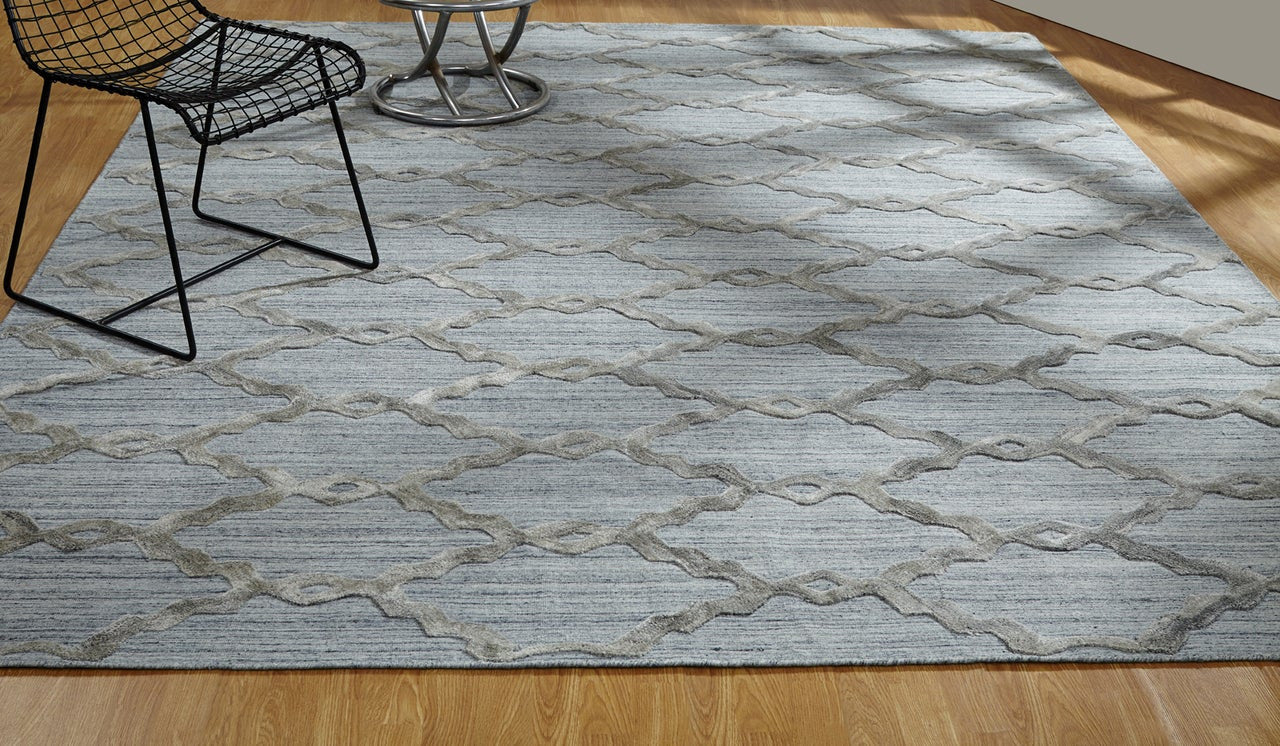 5' x 7' Modern Hand Loom Silk rug, Rug #TT5951