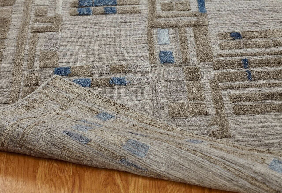 5' x 7' Modern Hand Loom Silk rug, Rug #TT5971