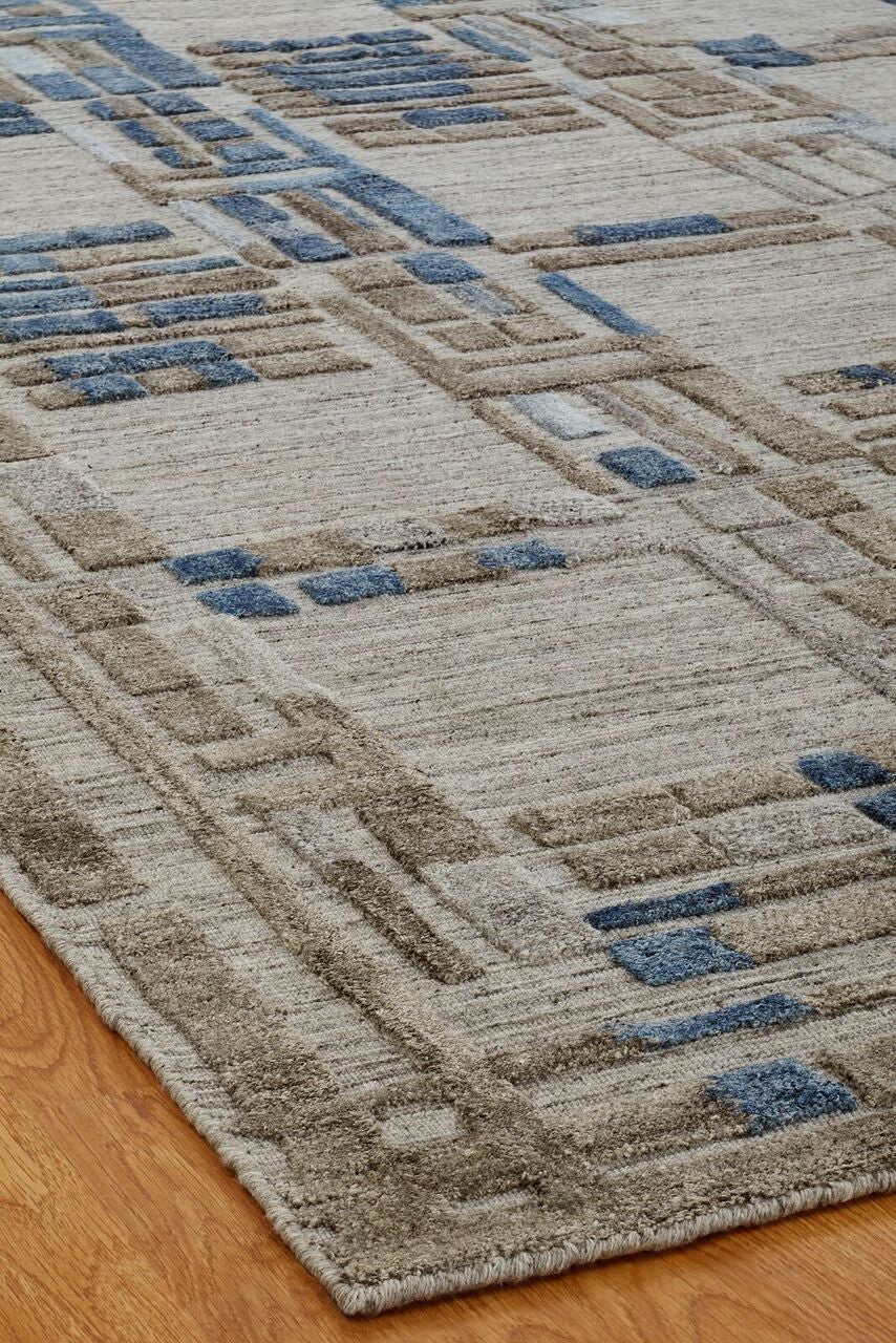 3'6" x 5'6" Modern Hand Loom Silk rug, Rug #TT5971