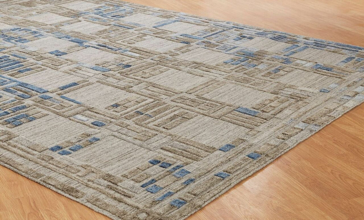 6' x 9' Modern Hand Loom Silk rug, Rug #TT5971