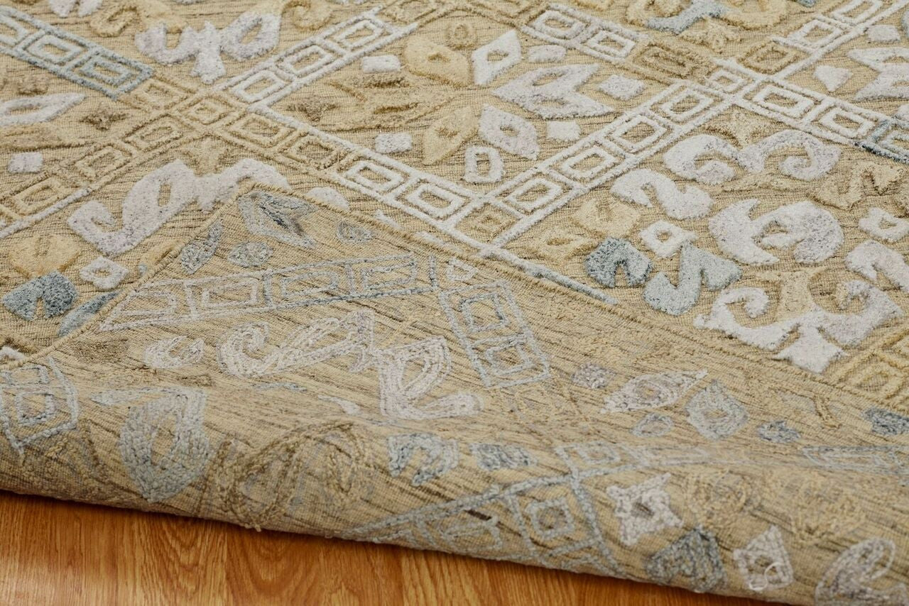 3'6" x 5'6" Transitional Hand Loom Silk rug, Rug #TT5991