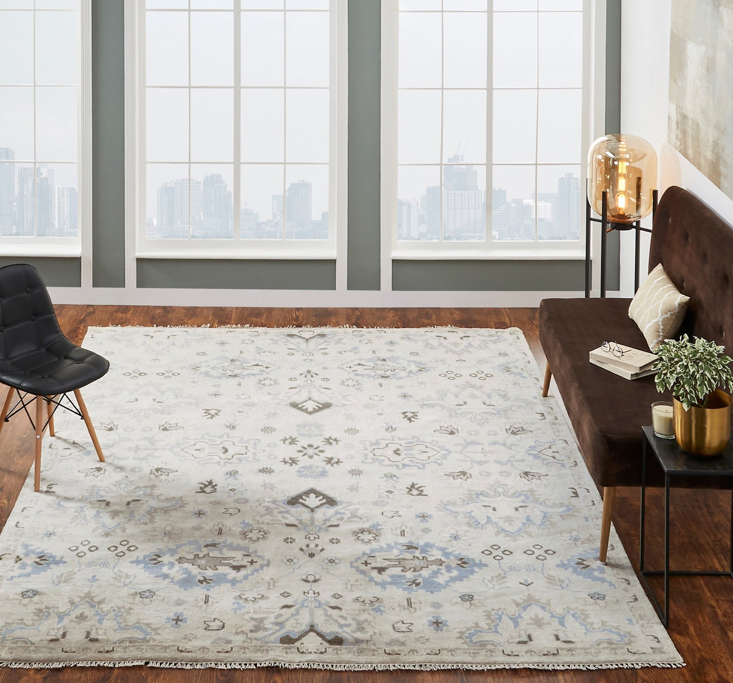 8' x 10' Transitional Hand-Knotted Wool rug, Rug #US1192