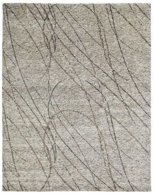 2' x 3' Modern Hand-Knotted Silk rug, Rug #VS6051