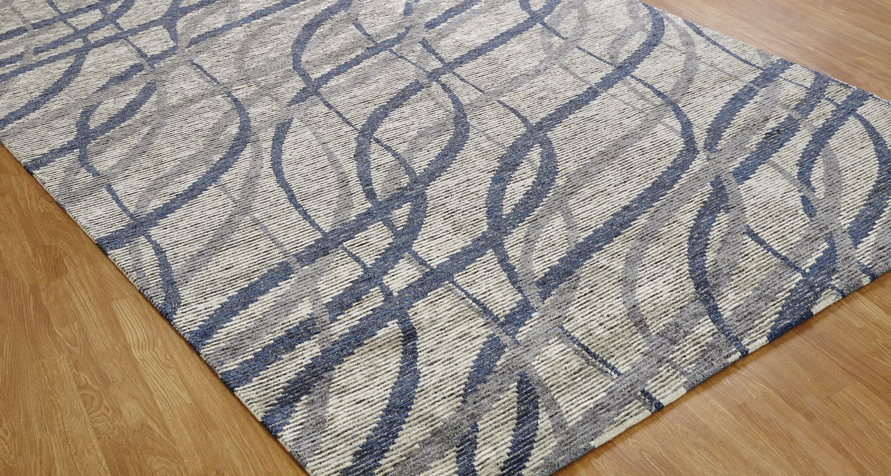 3' x 5' Modern Hand-Knotted Silk rug, Rug #VS6071