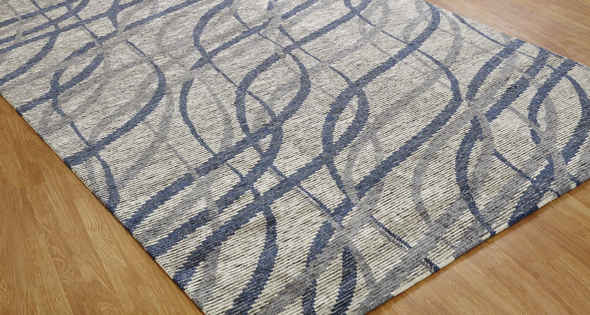 3' x 5' Modern Hand-Knotted Silk rug, Rug #VS6071