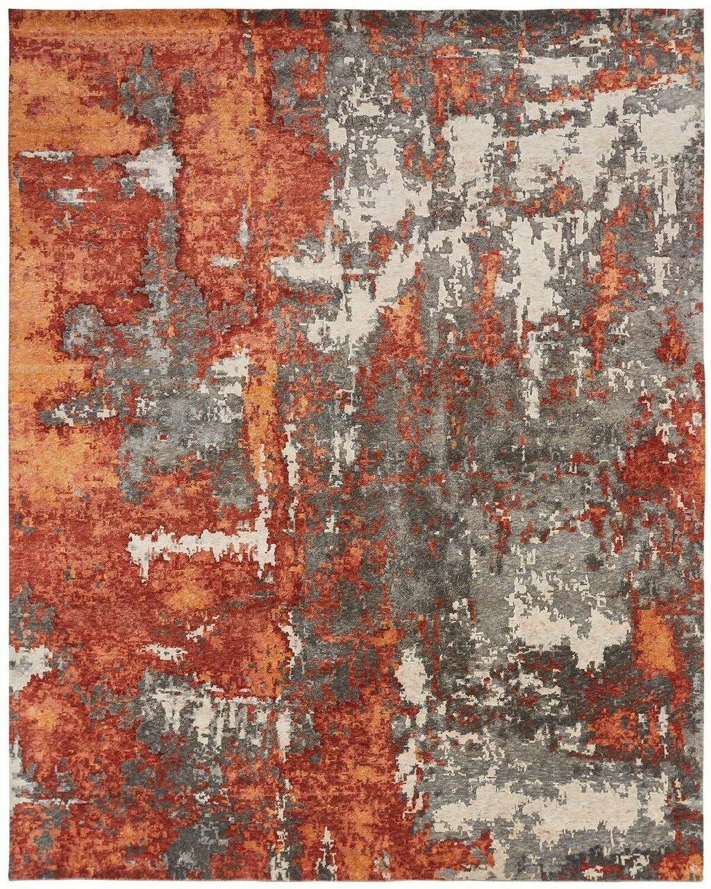 2' x 3' Modern Hand-Knotted Silk rug, Rug #ZF5171