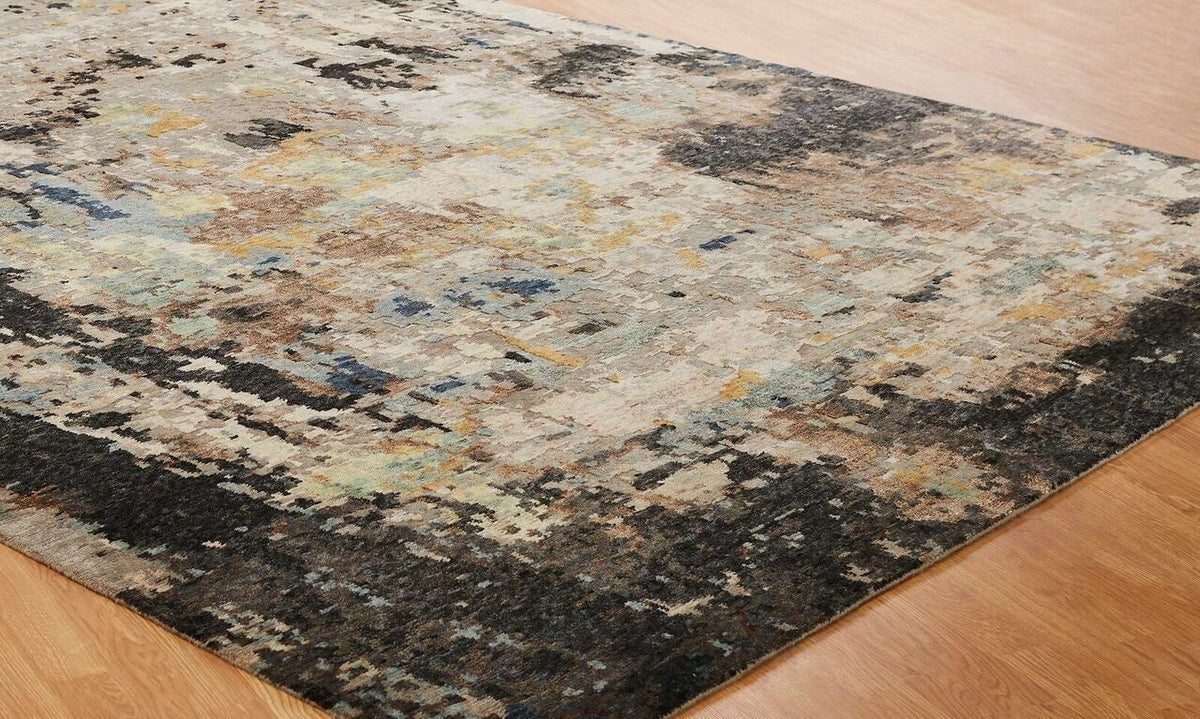 3' x 5' Modern Hand-Knotted Silk rug, Rug #ZF5181