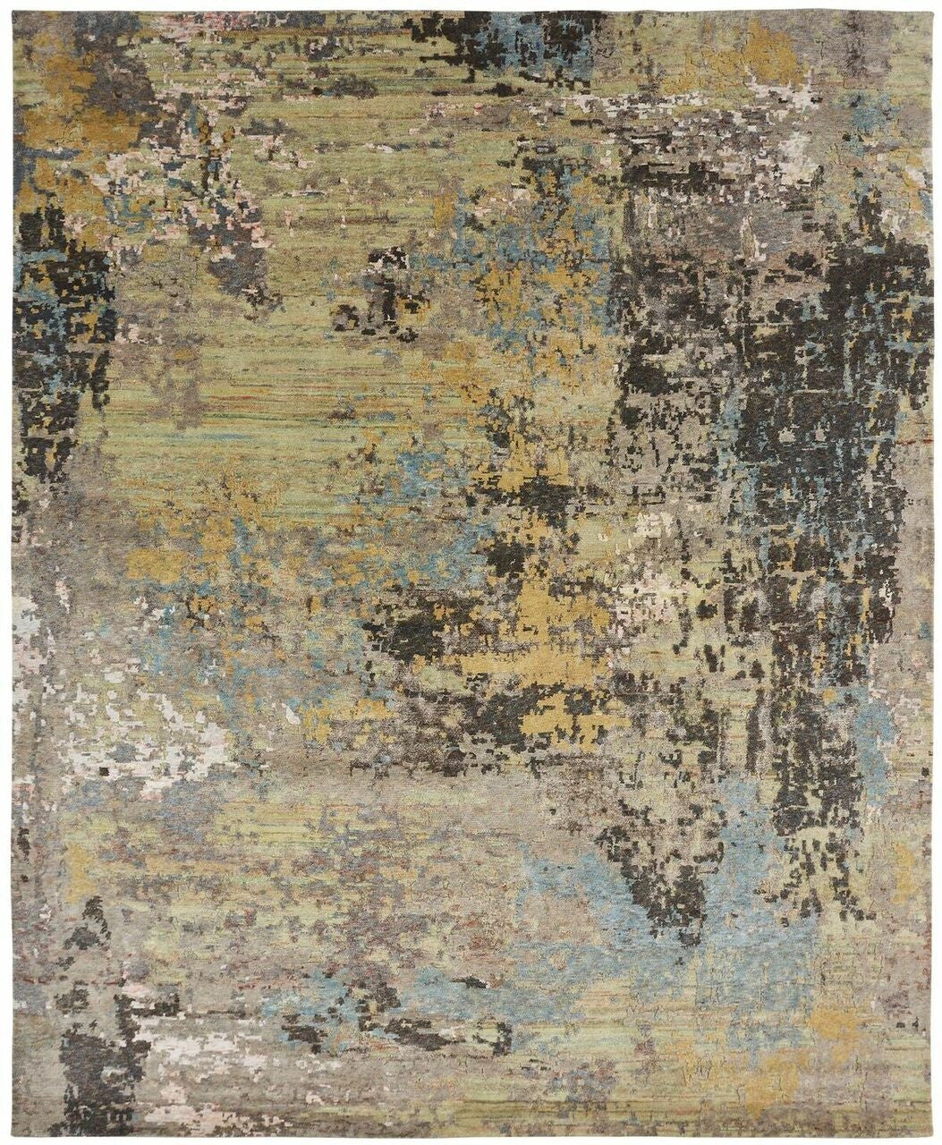 2' x 3' Modern Hand-Knotted Silk rug, Rug #ZF5191