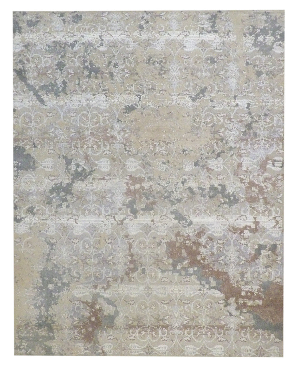 8x10 Vintage Hand-Knotted Silk rug, Rug #101-1012