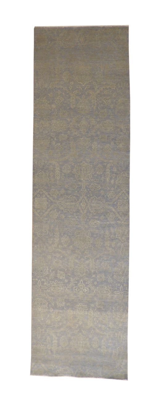 4x14 Oushak Hand-Knotted Silk rug, Rug #g3