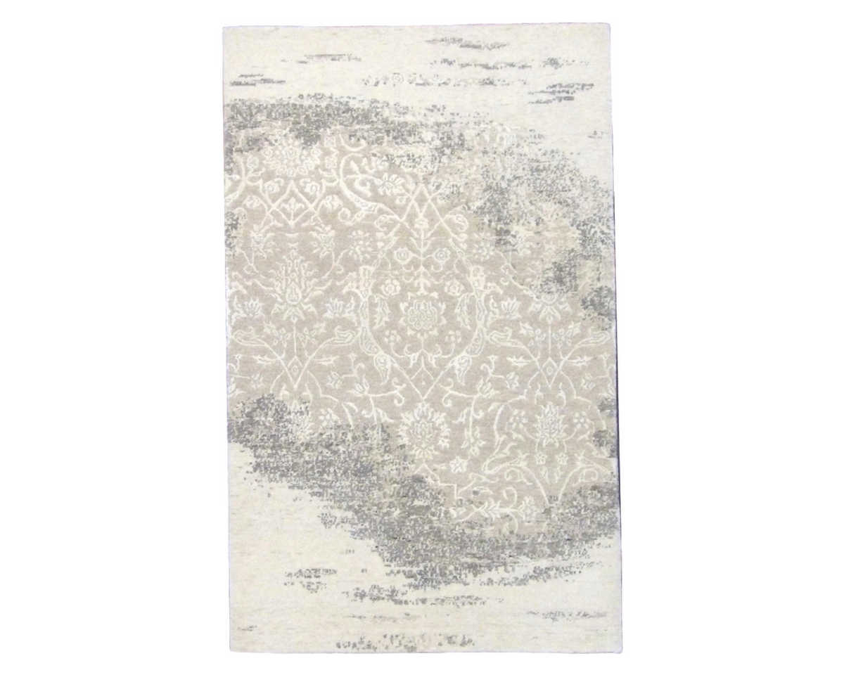 3x5 Modern Hand-Knotted Silk rug, Rug #101-166