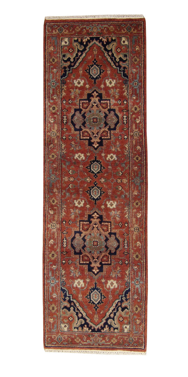 3x8 Tribal Hand-Knotted Wool rug, Rug #101-20076