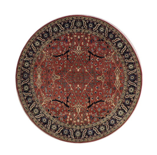 8x8 Tribal Hand-Knotted Wool rug, Rug #101-20213