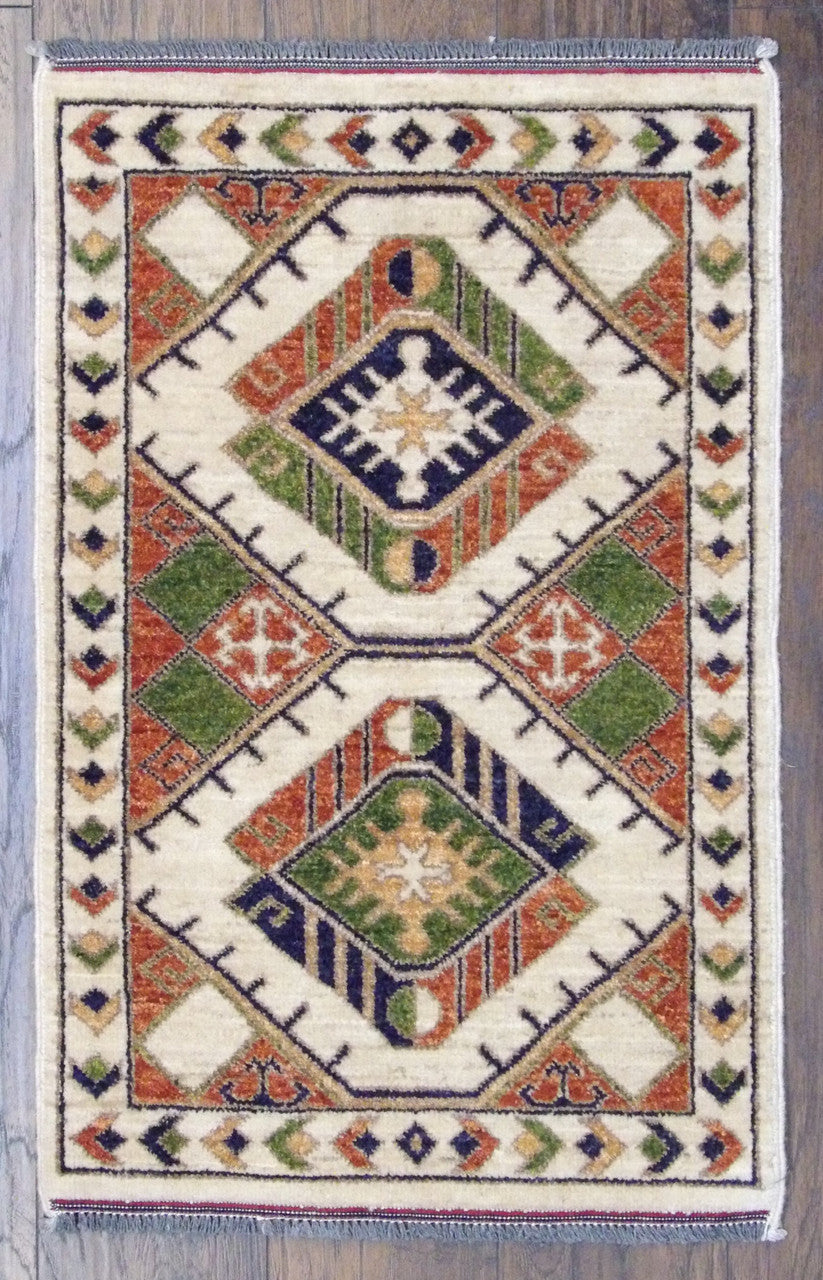 2x3 Tribal Hand-Knotted Wool rug, Rug #101-318