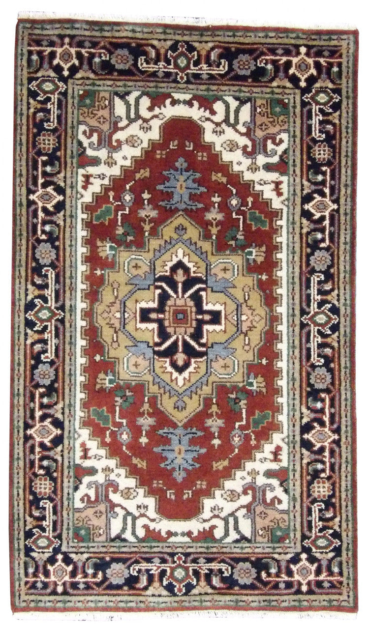 3x5 Tribal Hand-Knotted Wool rug, Rug #101-131