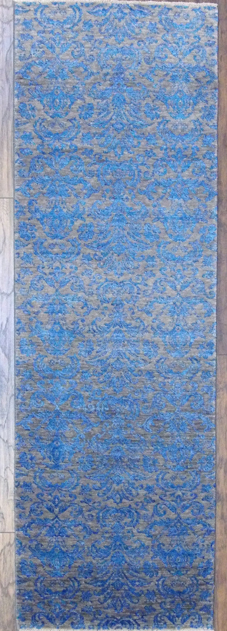 2x8 Traditional Hand-Knotted Silk rug, Rug #101-421
