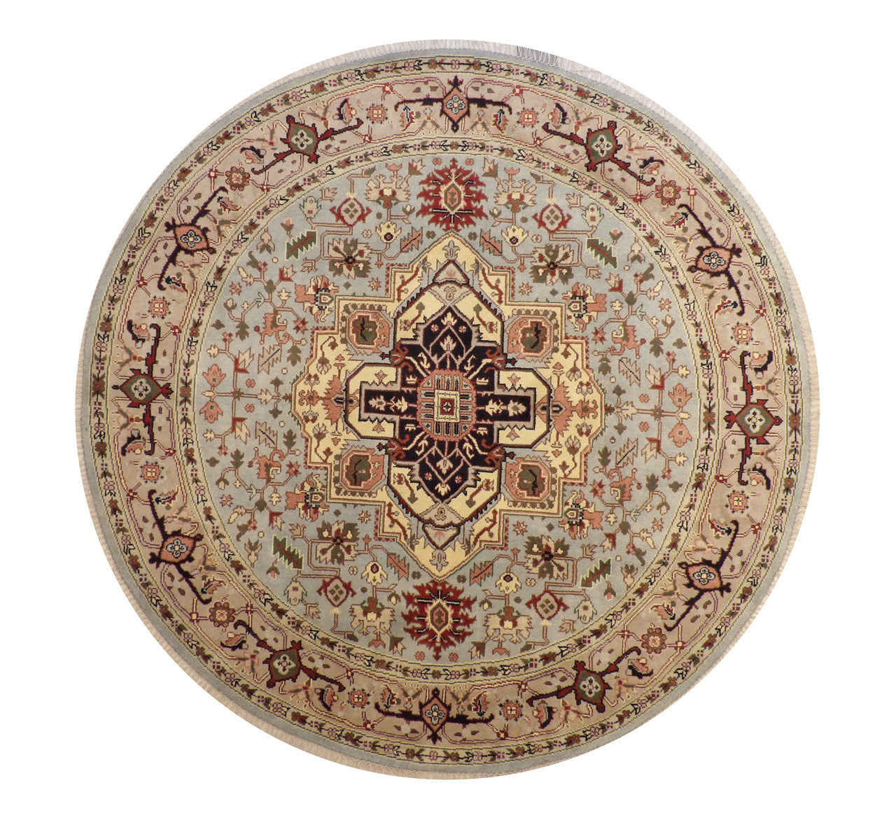 5x5 Tribal Hand-Knotted Wool rug, Rug #101-20321