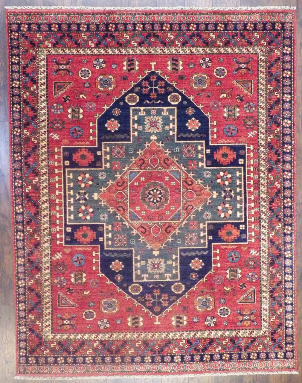 6x9 Tribal Hand-Knotted Wool rug, Rug #101-890