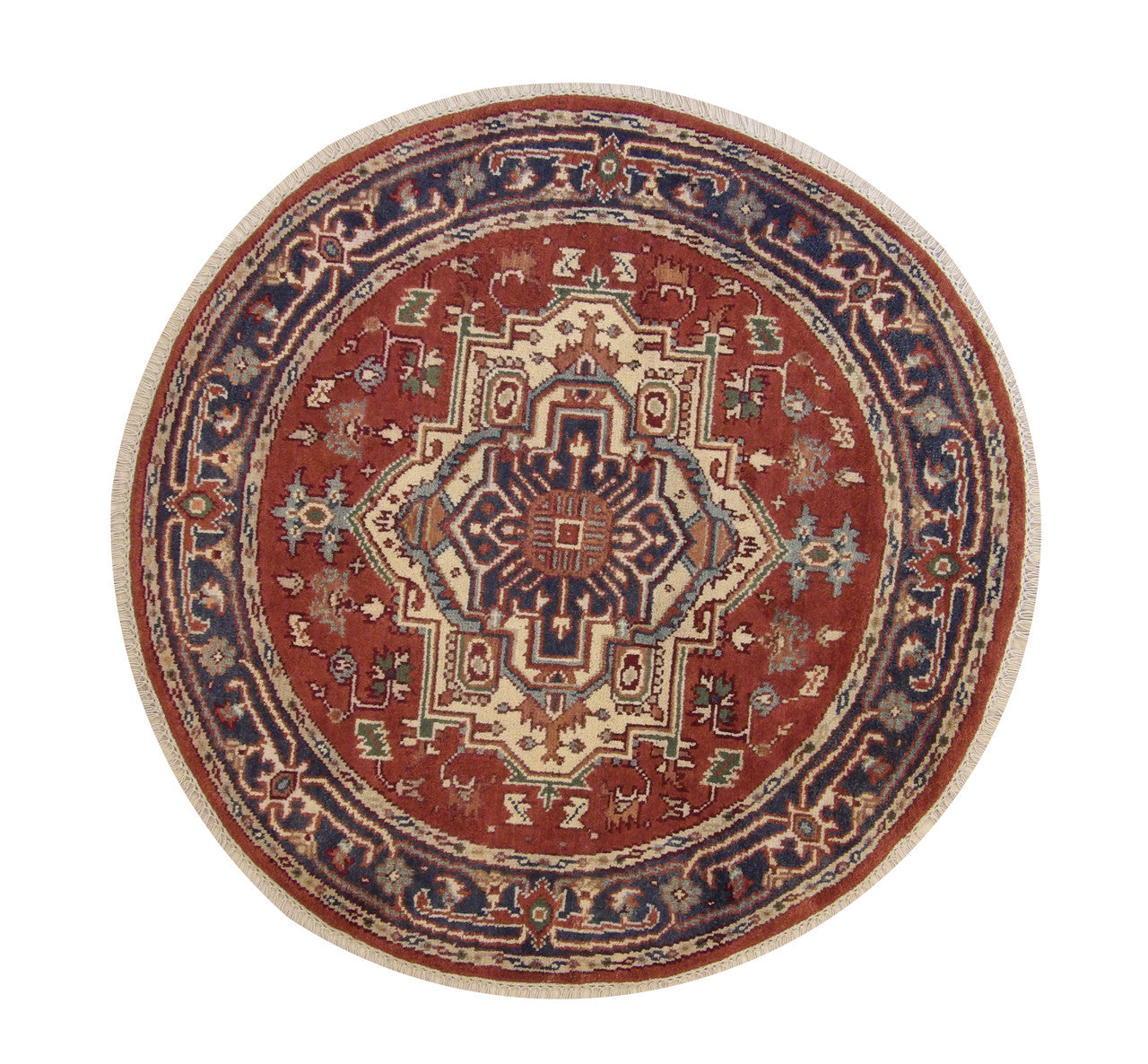 5x5 Tribal Hand-Knotted Wool rug, Rug #101-20281