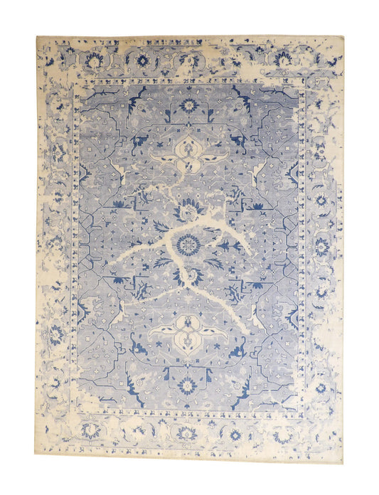 9x12 Transitional Hand-Knotted Silk rug, Rug #101-3112