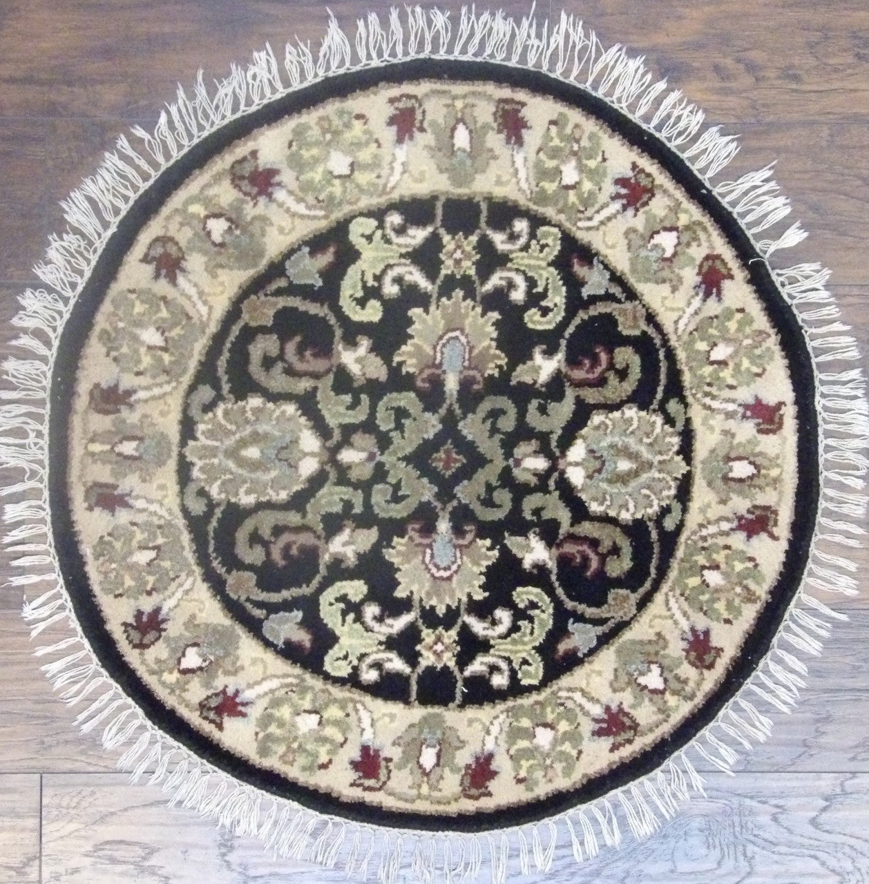 3x3 Traditional Hand-Knotted Wool rug, Rug #101-492